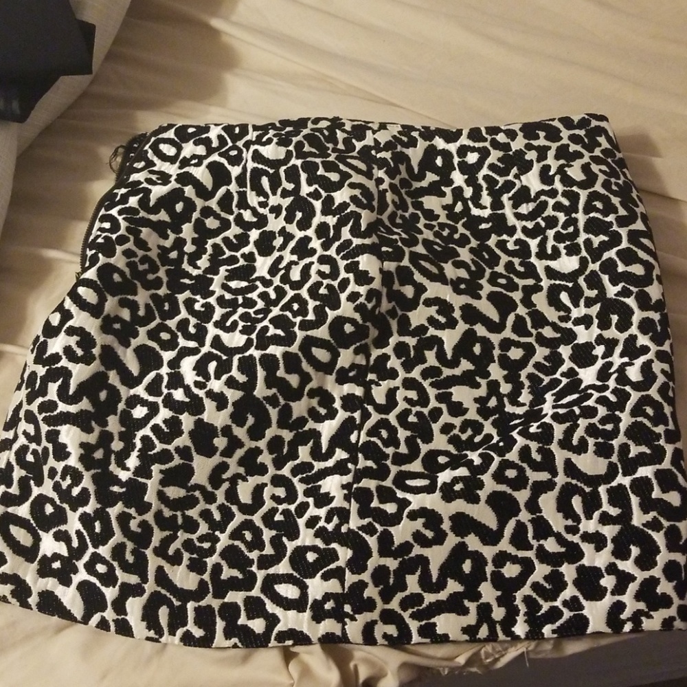 Animal print skirt